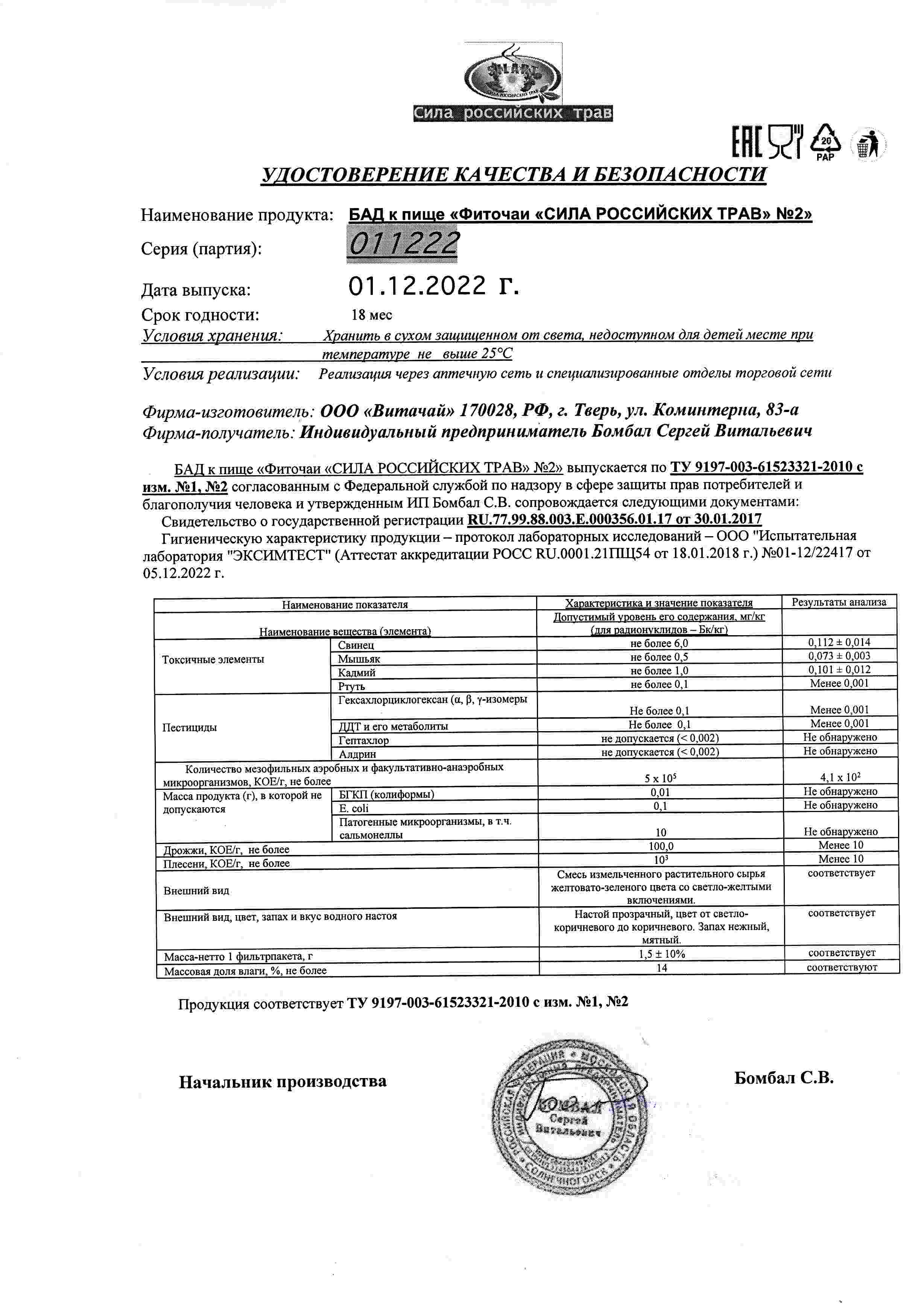 Паспорт №122022